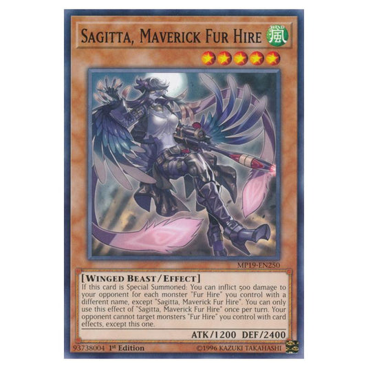 Yu-Gi-Oh! - 2019 Gold Sarcophagus Tin Mega Pack - Sagitta, Maverick Fur Hire (Common) MP19-EN250