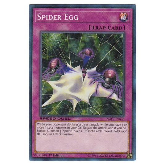 Yu-Gi-Oh! - Speed Duel Starter Decks - Ultimate Predators - Spider Egg (Common) SS03-ENB26