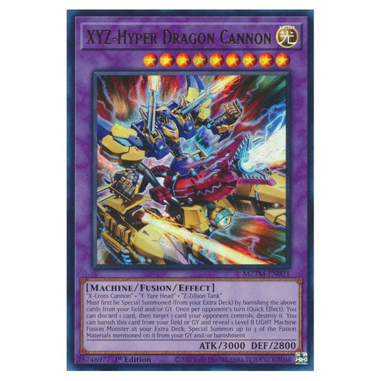 Yu-Gi-Oh! - Maze of the Master - XYZ-Hyper Dragon Cannon (Ultra Rare) MZTM-EN021