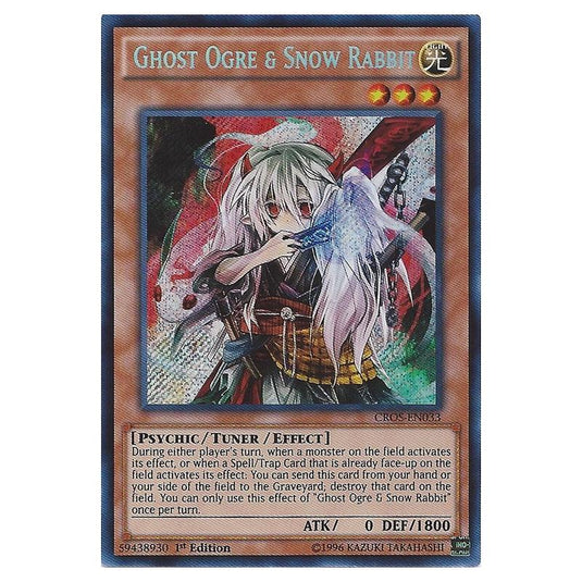 Yu-Gi-Oh! - Crossed Souls - Ghost Ogre & Snow Rabbit (Secret Rare) CROS-EN033