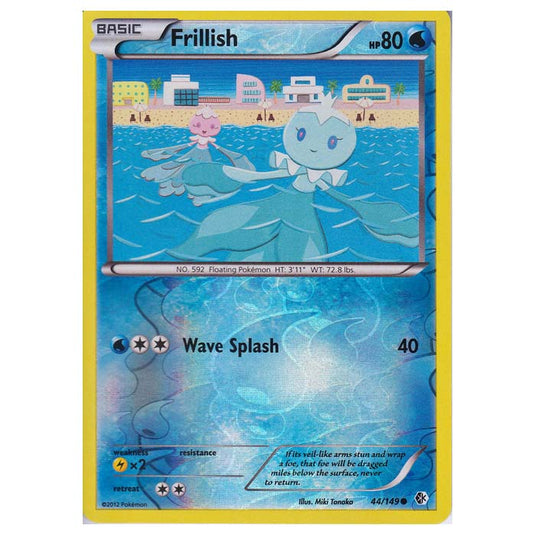 Pokemon - Black & White - Boundaries Crossed (Reverse Holo) - Frillish 44/149