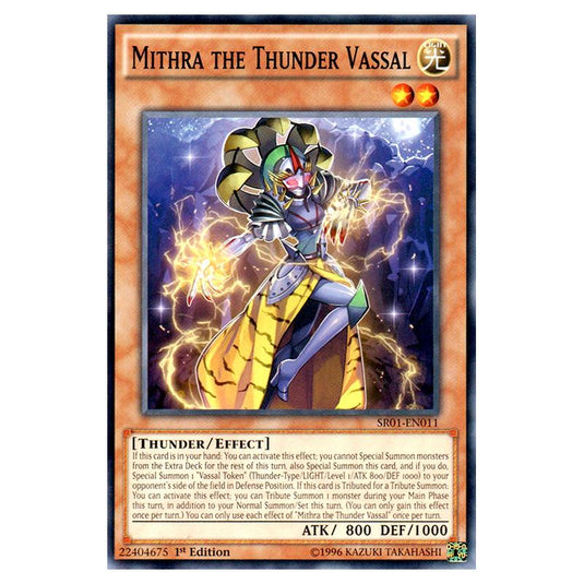 Yu-Gi-Oh! - Emperor of Darkness Structure Deck - Mithra the Thunder Vassal (Common) SR01-EN011