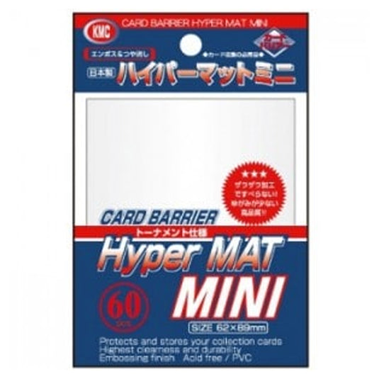 KMC - Small Sleeves - Hyper Mat - White (60 Sleeves)