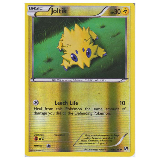 Pokemon - Black & White - (Reverse Holo) Joltik 45/114