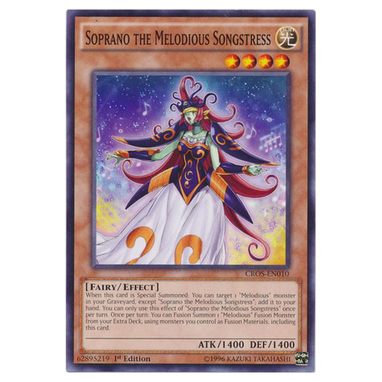 Yu-Gi-Oh! - Crossed Souls - Soprano the Melodious Songstress (Common) CROS-EN010