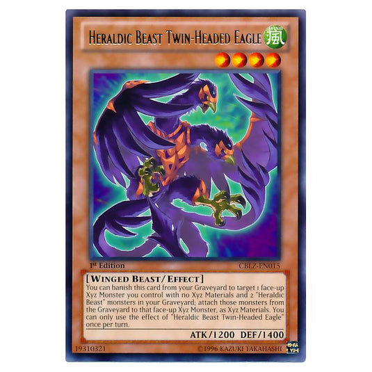 Yu-Gi-Oh! - Cosmo Blazer - Heraldic Beast Twin-Headed Eagle (Rare) CBLZ-EN015