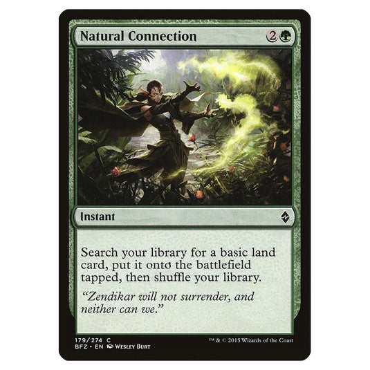 Magic The Gathering - Battle For Zendikar - Natural Connection - 179/274