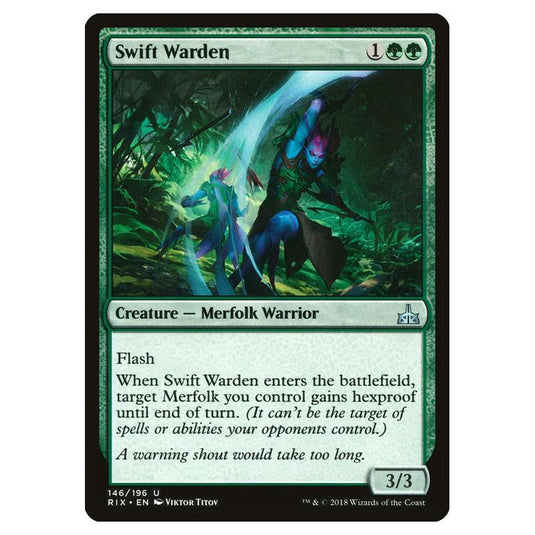 Magic The Gathering - Rivals Of Ixalan - Swift Warden - 146/196