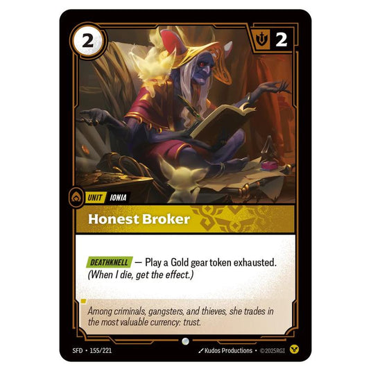 Riftbound: League of Legends TCG - Spiritforged - Honest Broker - 155/221