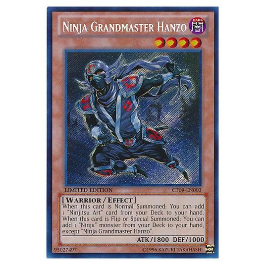 Yu-Gi-Oh! - Collectible Tins 2012 Wave 2 - Ninja Grandmaster Hanzo (Secret Rare) CT09-EN003