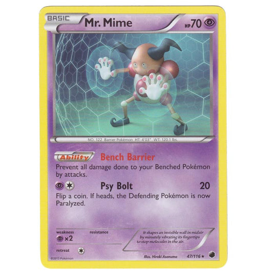 Pokemon - Black & White - Plasma Freeze - Mr. Mime - 47/116