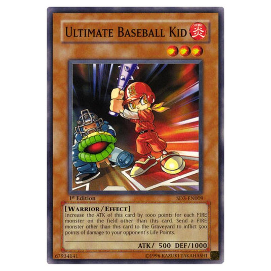 Yu-Gi-Oh! - Structure Deck - Blaze of Destruction - Ultimate Baseball Kid (Common) SD3-EN009