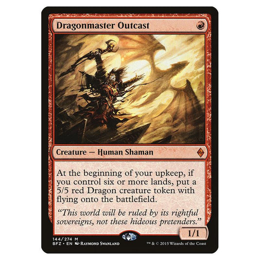 Magic The Gathering - Battle For Zendikar - Dragonmaster Outcast - 144/274 (Foil)
