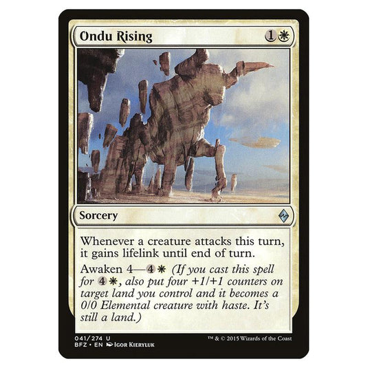 Magic The Gathering - Battle For Zendikar - Ondu Rising - 41/274 (Foil)