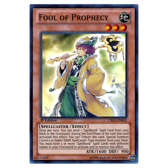 Yu-Gi-Oh! - Cosmo Blazer - Fool of Prophecy (Super Rare) CBLZ-EN035