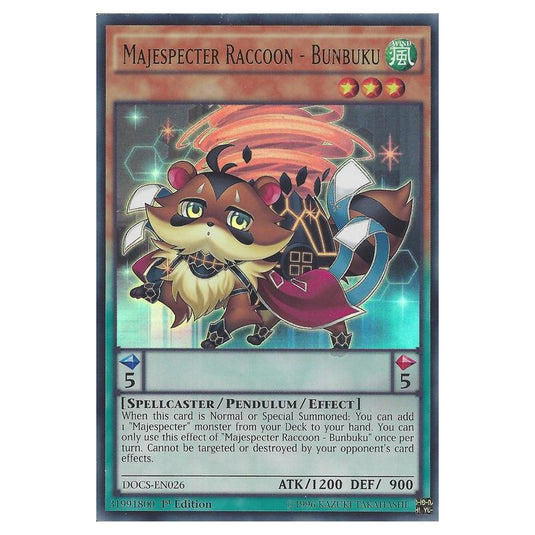 Yu-Gi-Oh! - Dimension of Chaos - Majespecter Raccoon - Bunbuku (Ultra Rare) DOCS-EN026