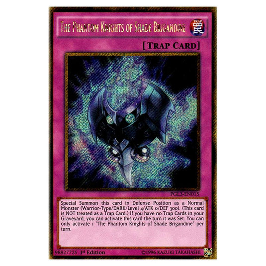 Yu-Gi-Oh! - Premium Gold - Infinite Gold - The Phantom Knights of Shade Brigandine (Gold Secret Rare) PGL3-EN015