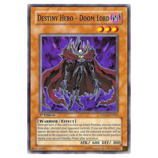 Yu-Gi-Oh! - Duelist Pack - Aster Phoenix - Destiny HERO - Doom Lord (Common) DP05-EN001
