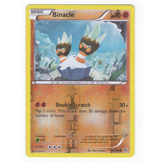 Pokemon - XY - Flashfire - (Reverse Holo) Binacle - 48/106