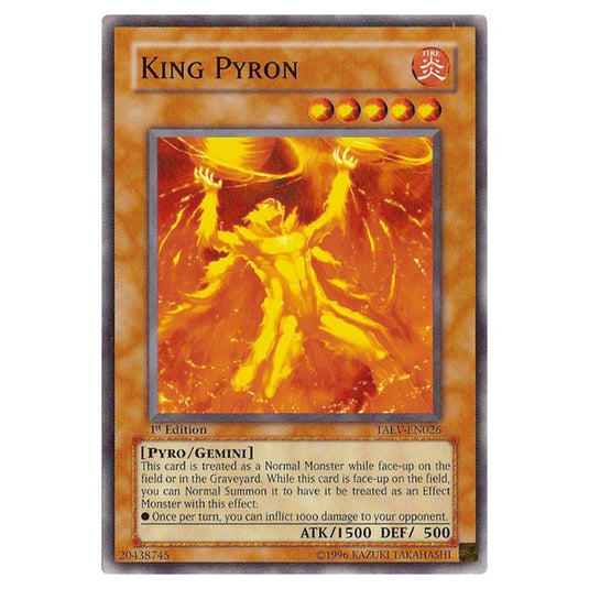 Yu-Gi-Oh! - Tactical Evolution - King Pyron (Common) TAEV-EN026