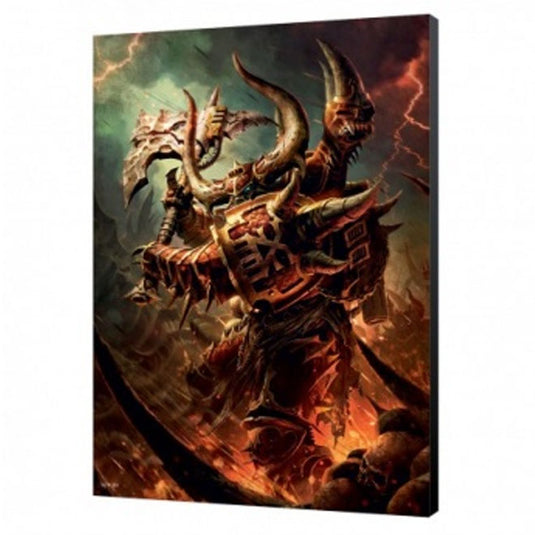 Khorn Daemonkin Wood Panel - Warhammer 40K