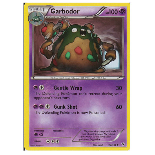 Pokemon - Black & White - Noble Victories - Garbodor 49/101