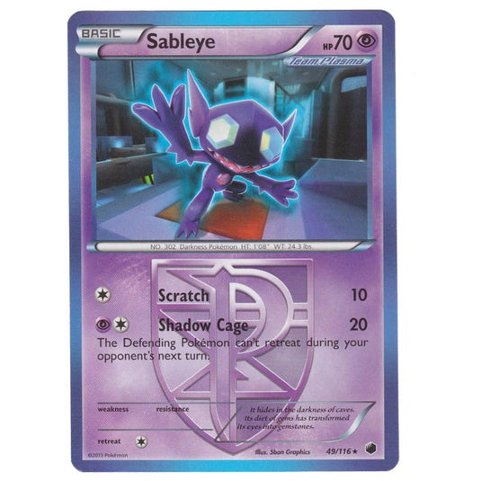 Pokemon - Black & White - Plasma Freeze - Sableye - 49/116