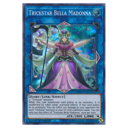 Yu-Gi-Oh! - 2019 Gold Sarcophagus Tin Mega Pack - Trickstar Bella Madonna (Super Rare) MP19-EN021