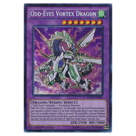 Yu-Gi-Oh! - Dimension of Chaos - Odd-Eyes Vortex Dragon (Secret Rare) DOCS-EN045