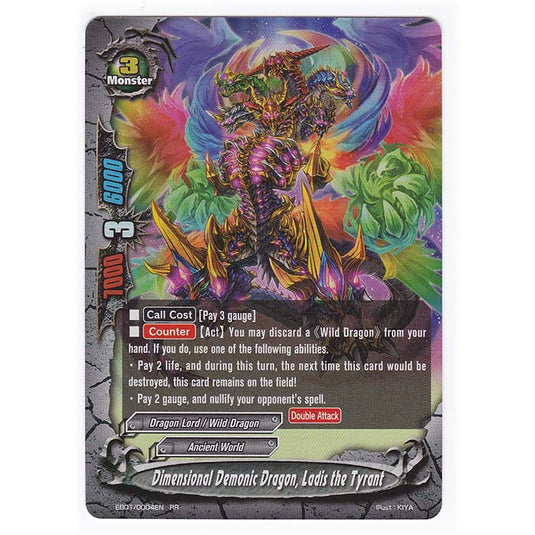 Future Card Buddyfight - Immortal Entities - Dimensional Demonic Dragon, Ladis the Tyrant - 4/48