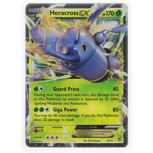 Pokemon - XY Furious Fists - HeracrossEX - 4/111
