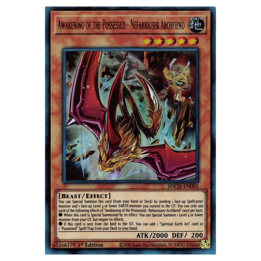 Yu-Gi-Oh! - Structure Deck - Spirit Charmers - Awakening of the Possessed - Nefariouser Archfiend (Ultra Rare) SDCH-EN005