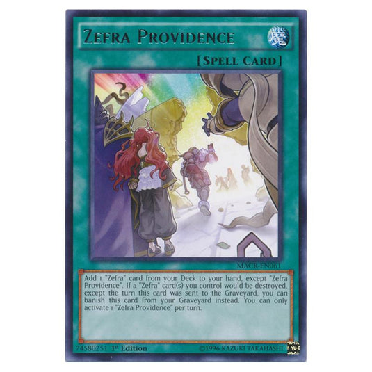 Yu-Gi-Oh! - Maximum Crisis - Zefra Providence (Rare) MACR-EN061