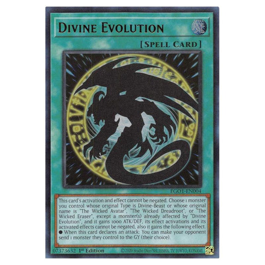 Yu-Gi-Oh! - Egyptian God Deck - Obelisk the Tormentor - Divine Evolution (Ultra Rare) EGO1-EN004