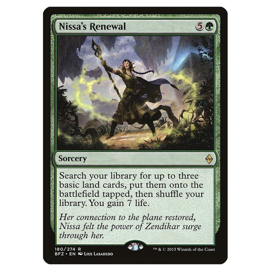 Magic The Gathering - Battle For Zendikar - Nissa's Renewal - 180/274 (Foil)