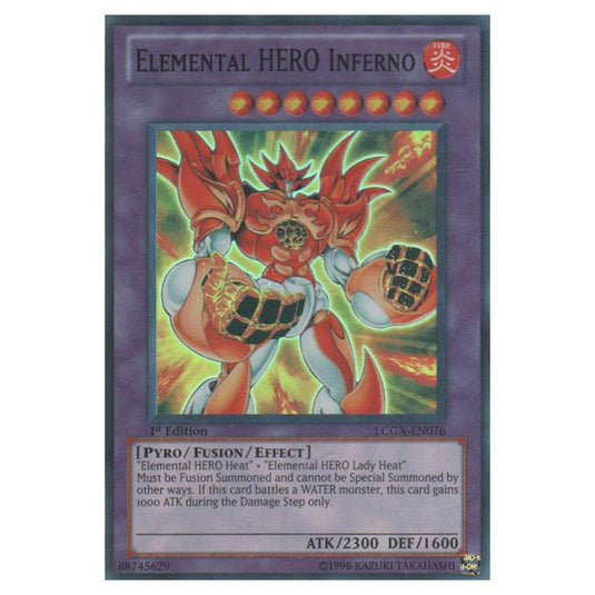 Yu-Gi-Oh! - Legendary Collection 2 - The Duel Academy Years Mega Pack - Elemental HERO Inferno (Super Rare) LCGX-EN076
