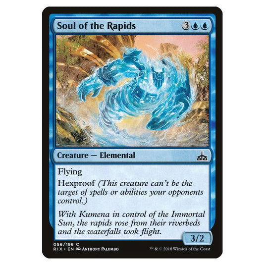 Magic The Gathering - Rivals Of Ixalan - Soul Of The Rapids - 56/196 (Foil)
