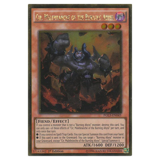 Yu-Gi-Oh! - Premium Gold - Infinite Gold - Cir, Malebranche of the Burning Abyss (Gold Rare) PGL3-EN045