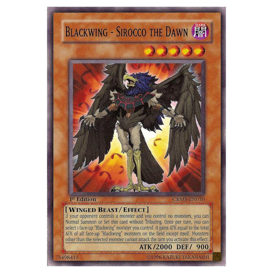 Yu-Gi-Oh! - Crimson Crisis - Blackwing - Sirocco the Dawn (Common) CRMS-EN010