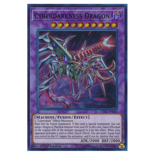 Yu-Gi-Oh! - Legendary Duelists - Cyberdarkness Dragon (Super Rare) LEDU-EN024