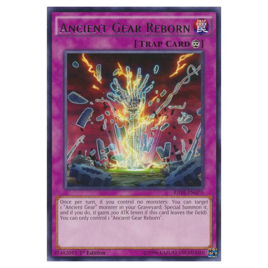 Yu-Gi-Oh! - Raging Tempest - Ancient Gear Reborn (Rare) RATE-EN070