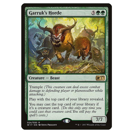 Magic the Gathering - Welcome Deck 2017 - Garruk's Horde - 24