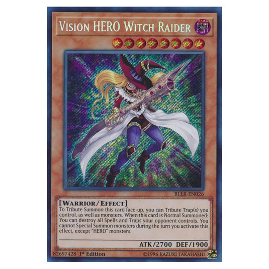 Yu-Gi-Oh! - Battles of Legend - Light's Revenge - Vision HERO Witch Raider (Secret Rare) BLLR-EN026