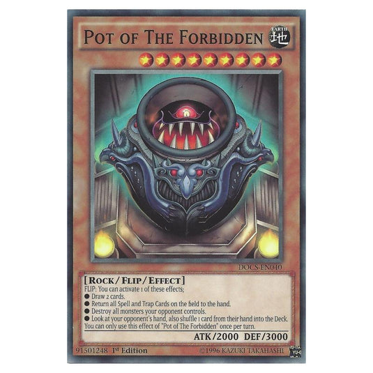 Yu-Gi-Oh! - Dimension of Chaos - Pot of The Forbidden (Short Print) DOCS-EN040