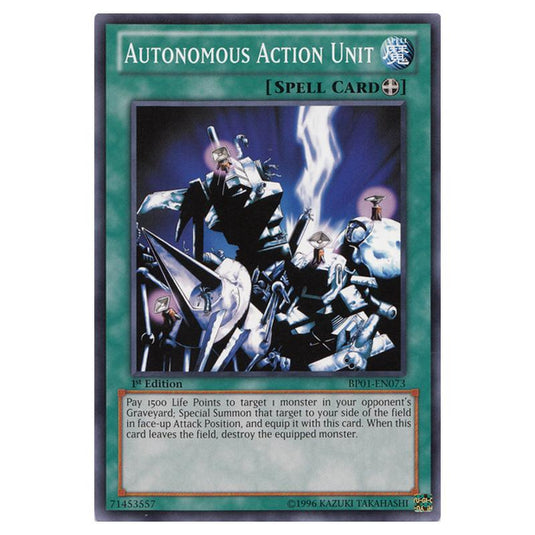 Yu-Gi-Oh! - Battle Pack - Epic Dawn - Autonomous Action Unit (Common) BP01-EN073