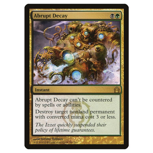 Magic The Gathering - Return To Ravnica - Abrupt Decay - 141/274 (Foil)
