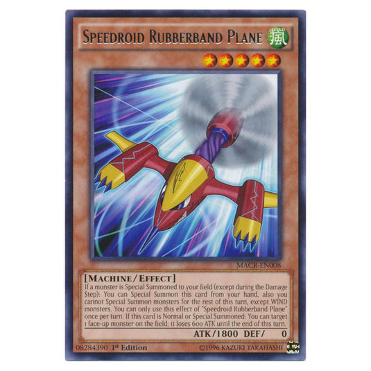 Yu-Gi-Oh! - Maximum Crisis - Speedroid Rubberband Plane (Rare) MACR-EN008
