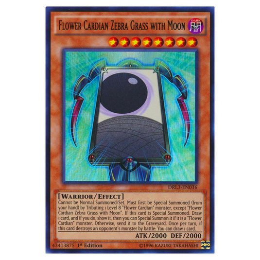 Yu-Gi-Oh! - Dragons of Legend - Unleashed - Flower Cardian Zebra Grass with Moon (Ultra Rare) DRL3-EN036