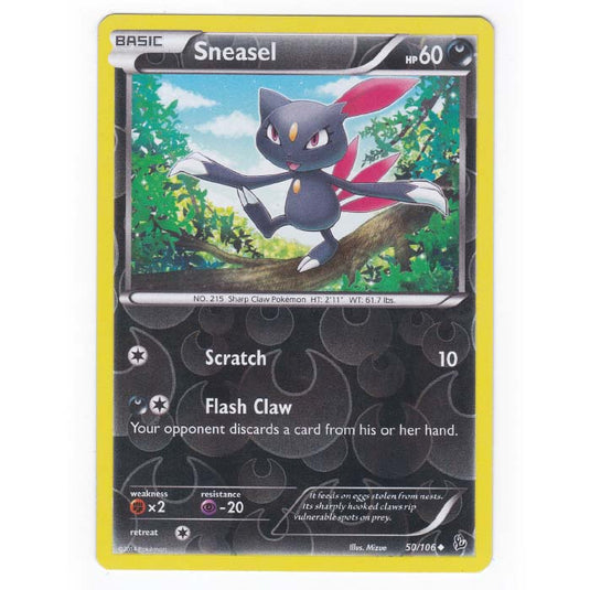 Pokemon - XY - Flashfire - (Reverse Holo) Sneasel - 50/106