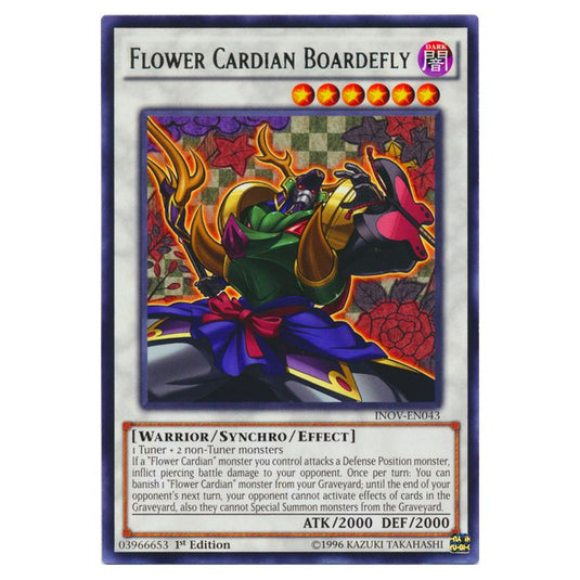 Yu-Gi-Oh! - Invasion - Vengeance - Flower Cardian Boardefly (Rare) INOV-EN043